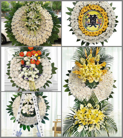 山东青岛平度市田庄镇李家铺村花圈速递